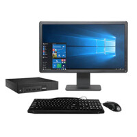 Dell 3050 Micro Bundle Desktop i5-7500T 2.7GHz 480GB 8GB RAM Windows 11 + 24" Monitor