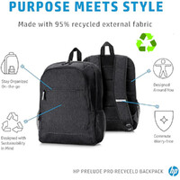 Bulk of 10x HP Prelude Pro Recycled 15.6-inch Backpack, Black, water-resistant coating image