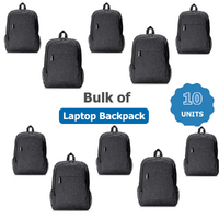 Bulk of 10x HP Prelude Pro Recycled 15.6-inch Backpack, Black, water-resistant coating image