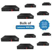 Bulk of 10x Lenovo ThinkCentre M920q Tiny Desktop PC i5-8500T Six-Cores 2.4Ghz 16GB RAM 256GB NVMe image