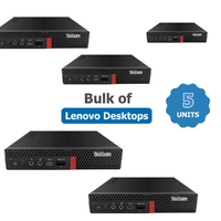 Bulk of 5x Lenovo ThinkCentre M920q Tiny Desktop PC i5-8500T Six-Cores 2.4Ghz 16GB RAM 256GB NVMe image