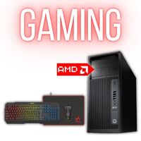 HP Gaming Tower Intel i7/Xeon 256GB 16GB RAM  4GB Radeon RX 550 + Gaming Keyboard & Mouse image