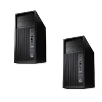 Bulk of 2x HP Z240 Workstation Tower E3-1270v5 3.6GHz 16GB RAM 256GB SSD + HDD Win 10 image