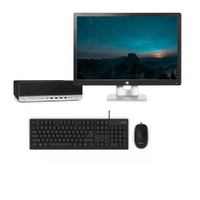 HP EliteDesk 800 G4 SFF Bundle Desktop i5-8500 4.1GHz 256GB M.2 HDD 16GB RAM + 24" Monitor image