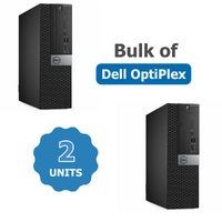 Bulk of 2x Dell OptiPlex 7050 SFF Desktop i5-7500 3.4GHz 16GB RAM 256GB SSD Windows 11 image