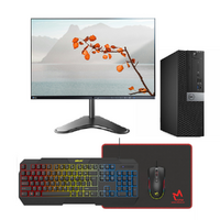 Dell 7050 SFF Bundle Gaming Desktop i5-7500 3.4GHz 256GB 16GB RAM 2GB GT1030 + 24" Monitor + Keyboard & Mouse image