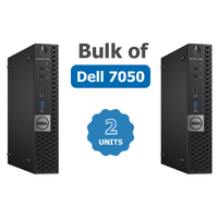 Bulk of 2x Dell OptiPlex 7050 Micro Desktop PC i5-6500T 2.5GHz 16GB RAM 1TB SSD + Wi-Fi image