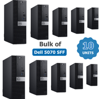 Bulk of 10x Dell 5070 SFF Desktop i7-9700 8-cores 3.00GHz 256GB 16GB RAM image