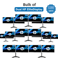 Bulk 100x Sets of Dual HP E243i Monitor 24" LED + Dual Mount (Sydney Delivery) image