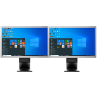 Dual HP EliteDisplay E241i 24-in IPS LED Monitor (1920 x 1200) 60Hz - DVI-D & DisplayPort