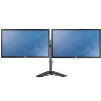 Dual Dell 20" Monitor Display P2014H LED IPS HD+ (1600x900) - Articulating Dual Mount Stand image