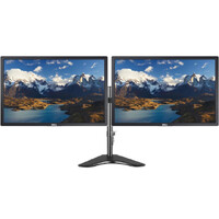 Bulk 10x Sets Dual Dell P2210f 22-in HD+ Monitor + Articulating Dual Display Mount Stand image