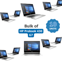 Bulk of 10x HP Probook 430 G7 13" Touch FHD Laptop i5-10210U Up to 2.7GHz 256GB 8GB Windows 11 image