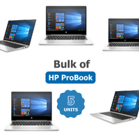 Bulk of 5x HP ProBook 430 G7 13" Laptop i7-10510U 4.90GHz 512GB 16GB RAM Windows 11 image