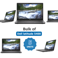 Bulk of 5x Dell Latitude 5400 14" Touch Laptop i5-8265U 3.9GHz 256GB 8GB RAM Win 11