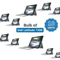 Bulk of 10x Dell Latitude 7200 2-in-1 13" Laptop i5-8365U 4.1GHz 256GB 16GB RAM Windows 11 image