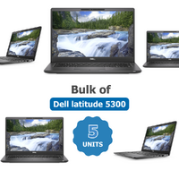 Bulk of 5x Dell Latitude 5300 13.3" Touch Laptop i7-8665U 4.8GHz 256GB 16GB RAM Windows 11 image