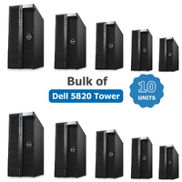 Bulk of 10x Dell Tower 5820 Workstation Xeon W-2102 2.9GHz 16GB RAM Quadro P4000 - Collection Only image