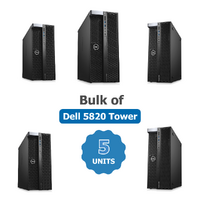 Bulk of 5x Dell Tower 5820 Workstation Xeon W-2102 2.9GHz 16GB RAM Quadro P4000 | Collection Only! image