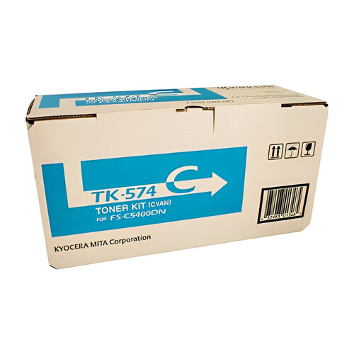 Genuine Kyocera TK-574 Cyan Toner Kit FS-C5400DN, P-7035CDN | 16,000 pages