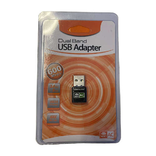 Dual Band mini USB Wi-Fi Adapter dongle 600Mbps Network IEEE 802.11ac USB 2.0 