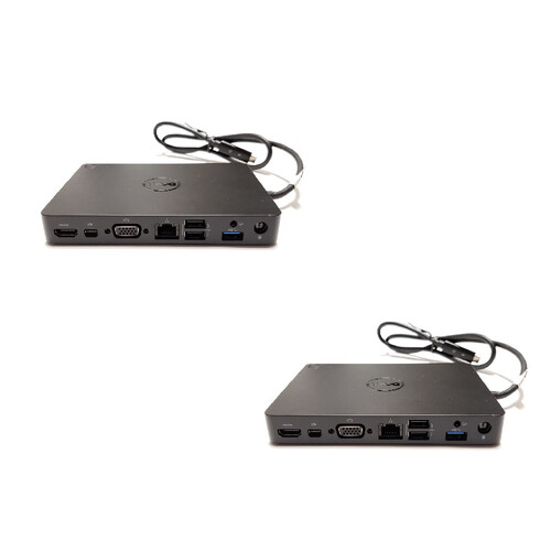 Bulk of 2x Dell WD15 Docking Station 4K FHD Display USB Type-C adapter Support HDMI | USB