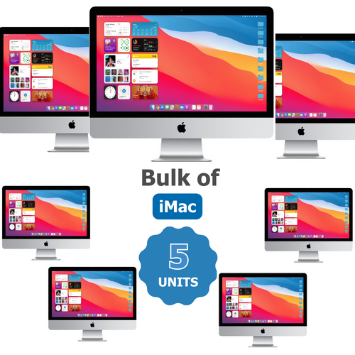 Bulk of 5x Apple iMac 27" Retina 5K (2019) i5-8500 6-core 256GB SSD 16GB RAM 4GB Graphics