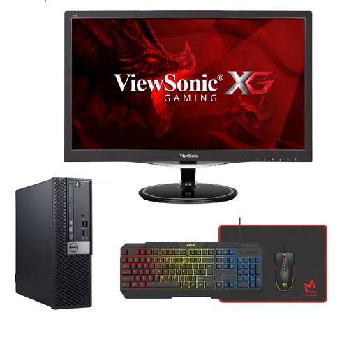 Dell 7070 Gaming Bundle Desktop i7-9700 8-core 1TB 16GB RAM 6GB RTX 3050 + 27" Monitor 