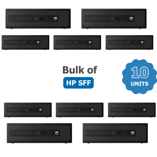 Bulk 10x HP EliteDesk 800 G2 SFF Desktop PC i5-6500 8GB RAM 128GB SSD Windows 10