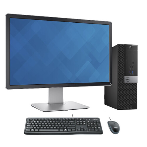 Dell 3070 SFF Bundle Desktop PC i5-9500 Six-Cores 16GB RAM 480GB SSD + 23" FHD Monitor