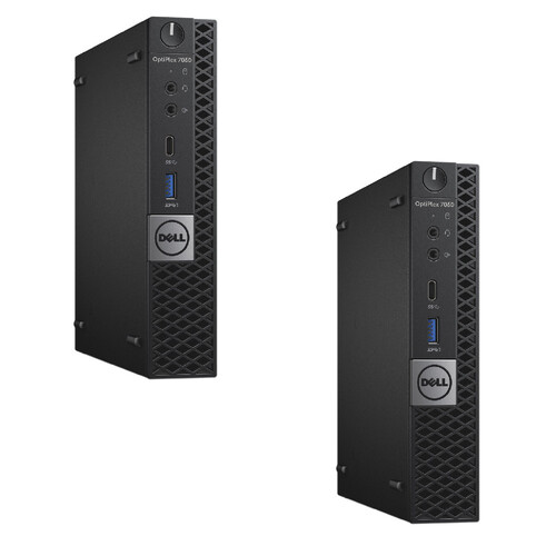 Bulk of 2x Dell 7060 Micro Desktop i7-8700T 2.4GHz 16GB RAM 256GB NVMe Win 11