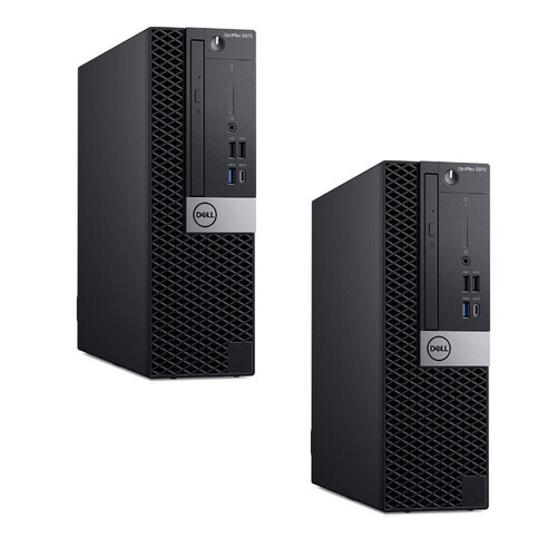 Bulk of 2x Dell OptiPlex 5070 SFF Desktop i7-9700 8-cores 3.00GHz 256GB 16GB RAM