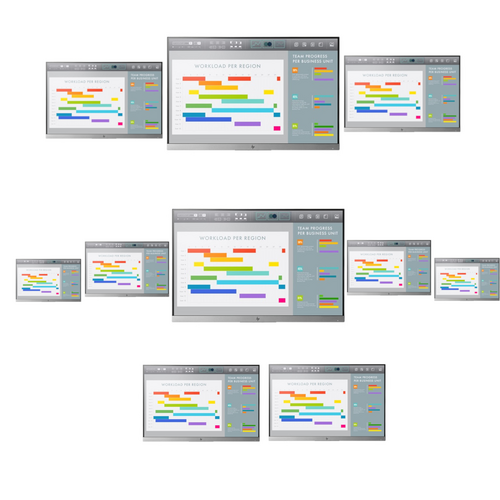 Bulk of 10x HP EliteDisplay E243i 24-in FHD IPS LED Monitor Display - NO STAND!