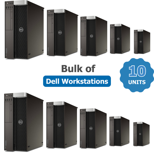 Bulk of 10x Dell Tower 5810 Xeon E5-1620v3 256GB 16GB RAM 2GB Quadro K620 | Collection Only